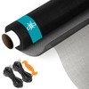 FCSOTSPS Window Screen Roll,37.4IN x 16.4FT Fiberglass Window Screen Mesh,Black