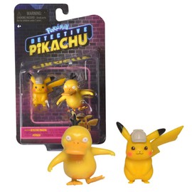 Pokémon Bandai Detective Film Pikachu - Pack of 2 Figures 5 cm - Pikachu & Psykokwak - WT97599