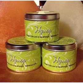 FRANKINCENSE & MYRRH SCRIPTURE TIN - "TOUCHED BY THE SAVIOUR"