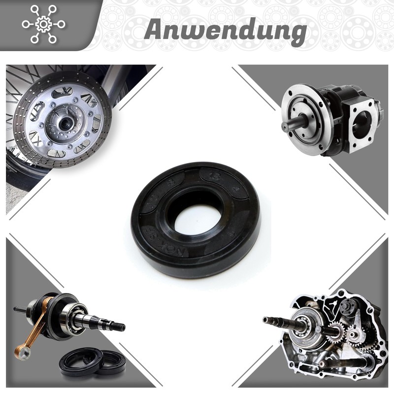 Parts and Parts Shaft Seal 8 x 18 x 4