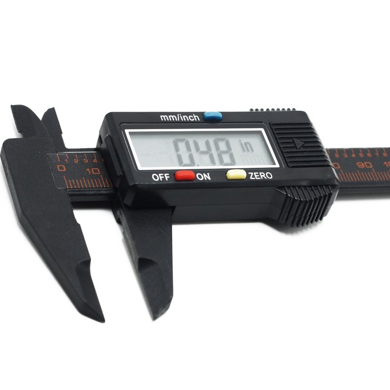 FineSource Electronic Digital Caliper Inch/Metric Conversion 0-6 Inch/150 mm Carbon