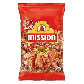 Mission Chicharrones Spicy Pork Rinds Picante Flavor 4 oz. (Pack of 6)