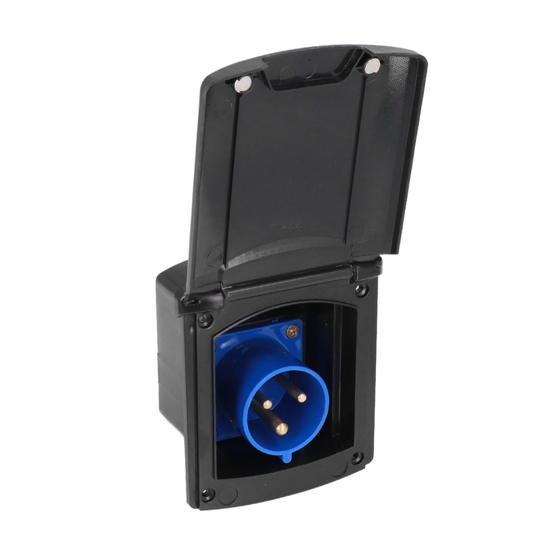32A 220V‑250V RV External Power Outlet Box 3 Pin Plug