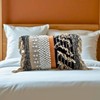 Decorative Boho-Chic Premium Pillow Cover 12x20 Handwoven Tufted Cotton Lumbar