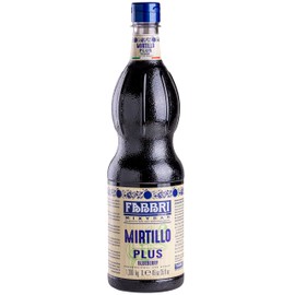 Fabbri Premium Flavoring Syrup, Blueberry, New Enhanced Flavor, All Natural, Made in Italy, 33.8 Ounce (1 Liter)