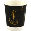 Sterling Ventures Catergold Strong Disposable Coffee Ripple Paper Cups (8oz