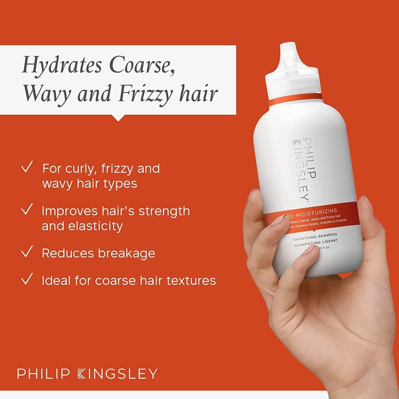Philip Kingsley Re-Moisturizing Soothing Shampoo | Hydrates Coarse, Wavy and