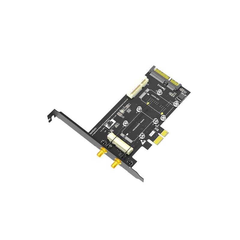 2 en 1 Combo Mini PCI-E a PCI-E 1x y