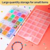 IOOLEEM 28 Grids Plastic Bead Organizer Box, Organizer Container Storage
