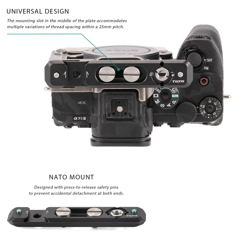 Tilta Multifunctional NATO Mounting Plate with NATO Rail, Cold Shoe