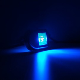 Dream Lighting 12V DC Flush Mount Oblong Stainless Steel LED Courtesy/Step/Stairway/Deck Light Truck Boat Marine Caravan RV Lamp Blue Color Waterproof IP66