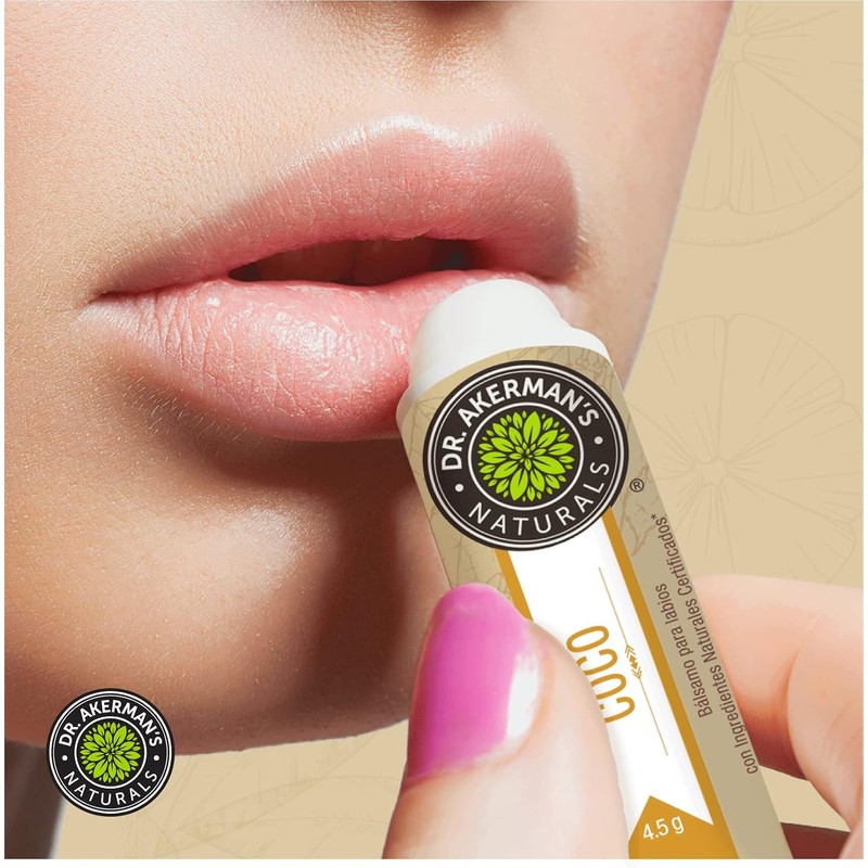 Bálsamo Labial Natural Humectante Protección para Labios Dr. Akerman´s Natural