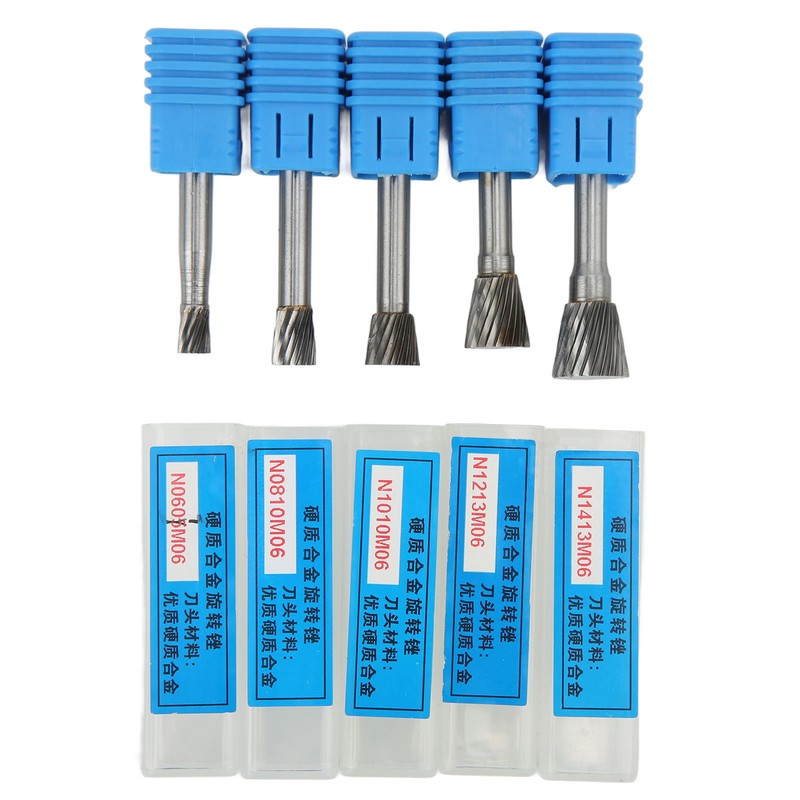 N Type Rotary Burr Set Single Cut 6mm Shank Carbide