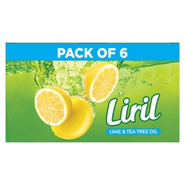 Liril Lemon & Tea Tree Oil Soap 125 g (Pack of 6)