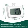 Digital Refrigerator Thermometer – Waterproof Fridge Freezer Thermometer with Easy-to-Read