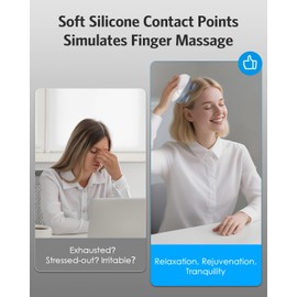 Olipiter Cat Massager, Electric Scalp Massager, Head Massager with 4 Massage Heads, Back and Scalp Massager Relieving Tight Stiffness Muscles, Promote Bonding