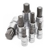 8pcs internal serration nuts multi-tooth socket wrench