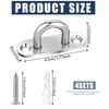 Generic 4 Pack Stainless Steel Pad Eye Plate U Hooks