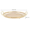 Stainless Steel Fruit Basket Double Handles Metal Mesh Drain Round