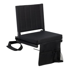 WSSJHYY Stadium Seats with Back Support,Portable Bleacher Chair with Back and Cushion, Foldable Stadium Seats with Wide Shoulder Strap & Carry Handle,Includes Cup Holder and Side Pocket