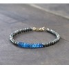 neon blue apatite,pyrite 4mm rondelle shape faceted cut gemstone beads