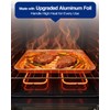 50Pcs Broiler Pans for BBQ Grill, 9x13 Grill Pan Liners