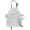 Ambesonne Abstract Apron, Geometric Triangles and Circles with Little Dots
