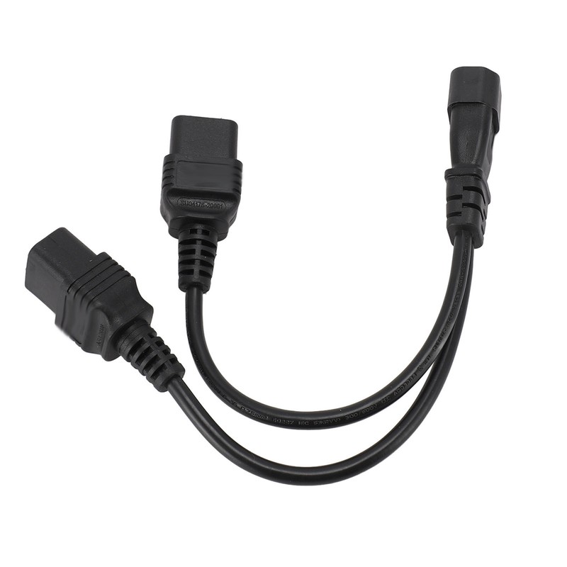 Power Cord Splitter Adapter IEC 320 C14 to IEC320 C19