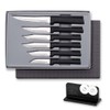 RADA Paring Knife Set – 6 Black Handled Knives with
