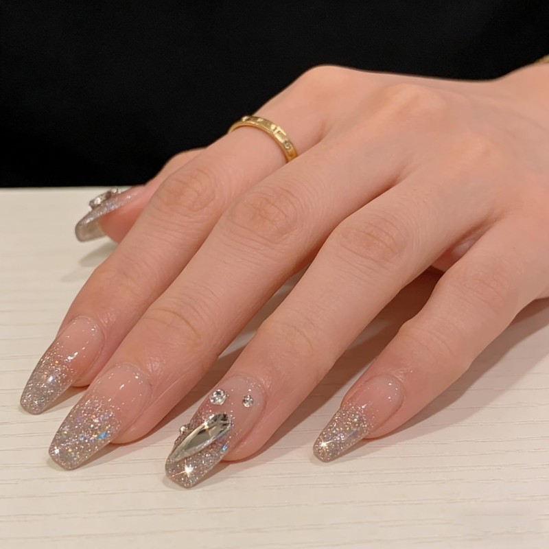 Lwenjing Nail Tips, 24 Pieces, Handmade Nails, Short, Spring/Summer, Popular,