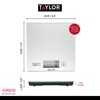 Taylor Pro Digital Cooking Scales with Touchless Tare, For Dry