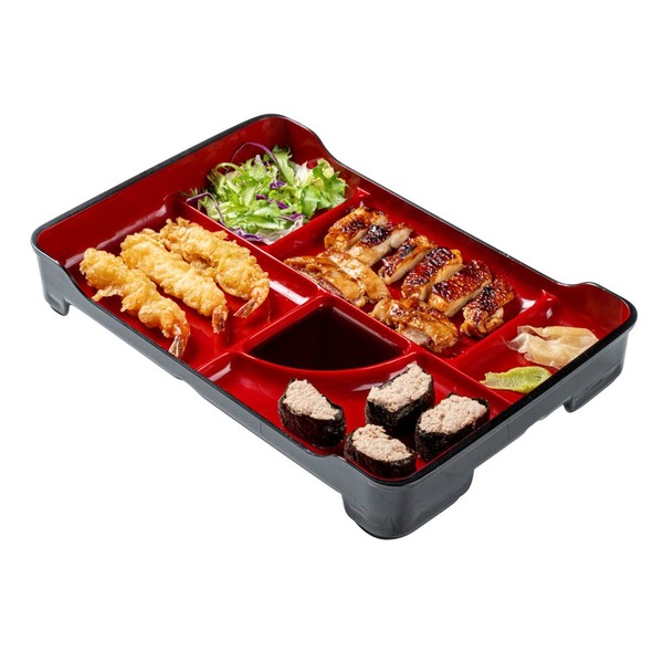 Restaurantware Bento Tek 14 x 9.1 x 2 Inch Compartment