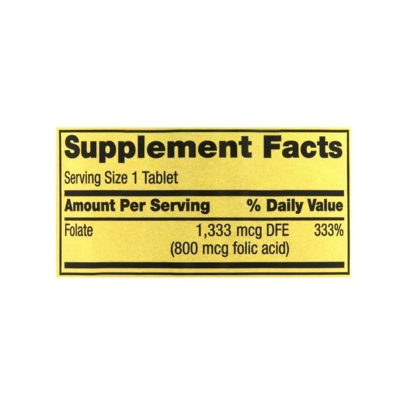 Acido Folico 800mg 400 Tabs Mujer Prenatal Spring