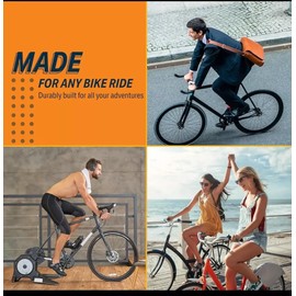 Bike Seat Oversized Wide Bicycle Saddle Replacement Cushioned Men & Women Compatible With Exercise, Road, Stationary Bike