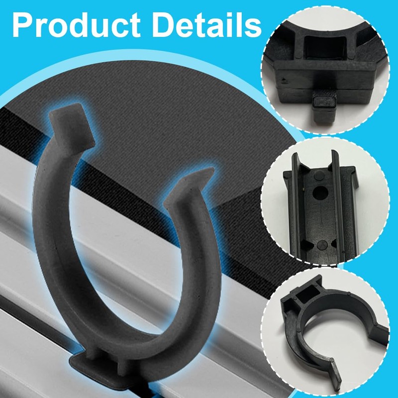 EIHI Pack of 20 Skirting Board Kitchen Clips, Kitchen Skirting