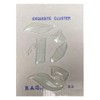 4-1/4" x 5-3/8" Exquisite Clear Glass Letter B Bevel Cluster