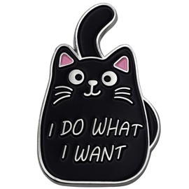 Black Cat Enamel Lapel Pin Funny Cute Cat Enamel Pins for Backpacks Hat Bags Chrismas Birthday Gift