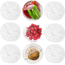 160 pcs Disposable Bowl Covers - Food Cover Stretch Edging, Stretchable Plastic Wrap, Elastic Storage Wraps for Storage Containers, Disposable Fresh Keeping Bag Plastic Cover for Bowl for Family