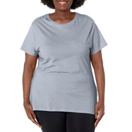 Just My Size Plus-Size Pure Cotton Jersey T-Shirt, Wide Classic Crewneck Tee for Women