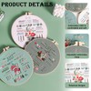 Torytoe Embroidery Set Adults, 3 Sets Embroidery for Beginners Plant