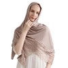 NoorAlif Viscose & Cotton Hijab Scarf Set for Muslim Women