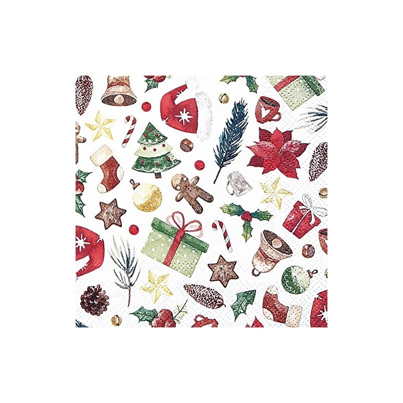 20 Small Cocktail Napkins Collection for Christmas | Christmas |