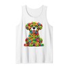 Fruit Loops Cat Fun Tank Top, White