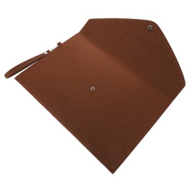 TEHAUX Felt Document Bag for Files Organizer for Office Travel and Business Use Snap Closure Versatile File Storage