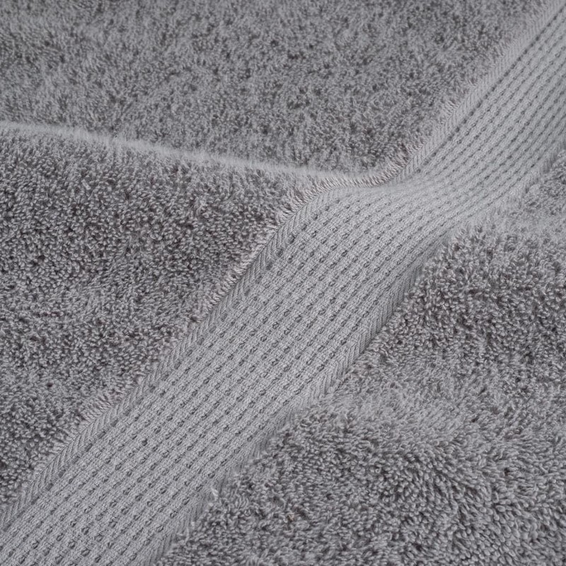 vidaXL - Hand Towels 2 pcs - Grey 100% Cotton