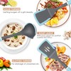 Kitchen Cooking Utensils Set, Non-Stick Spatula Set with Rotating Stand,