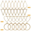 Ximalun 40pcs Open Bezel Pendants Open Back Pendant Blanks Hollow