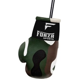 Forza Sports 3.5" Lace Up Mini Boxing Gloves, Realistic Design and Miniature Training Glove Detail Looks Great Hanging on a Car Rearview Mirror, Gym Bag, and Backpack