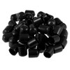 sourcing map 50pcs Rubber End Caps 15mm ID Vinyl Round
