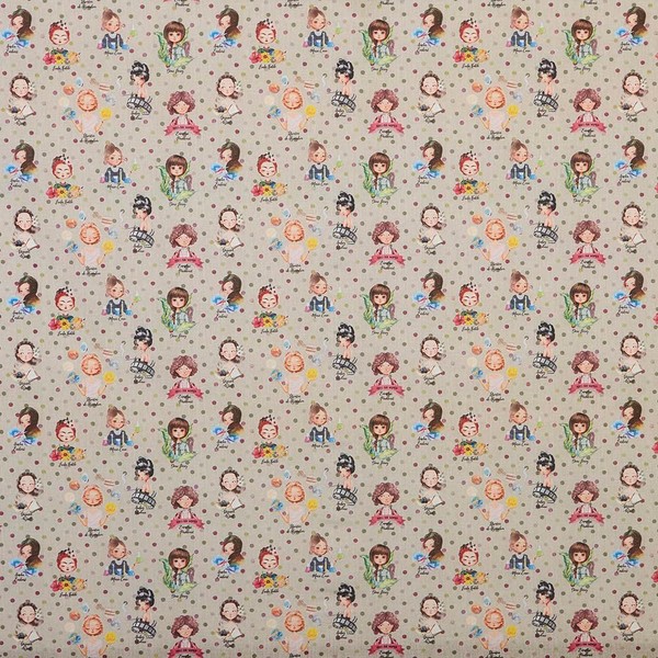 Kt KILOtela - Patchwork Fabric Digital Print 100% Cotton 100